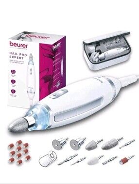 Beurer MP62 Professional Nail Drill Kit, Portable Electric File Machine New